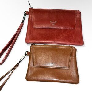 Matt  Nat vegan leather wristlets